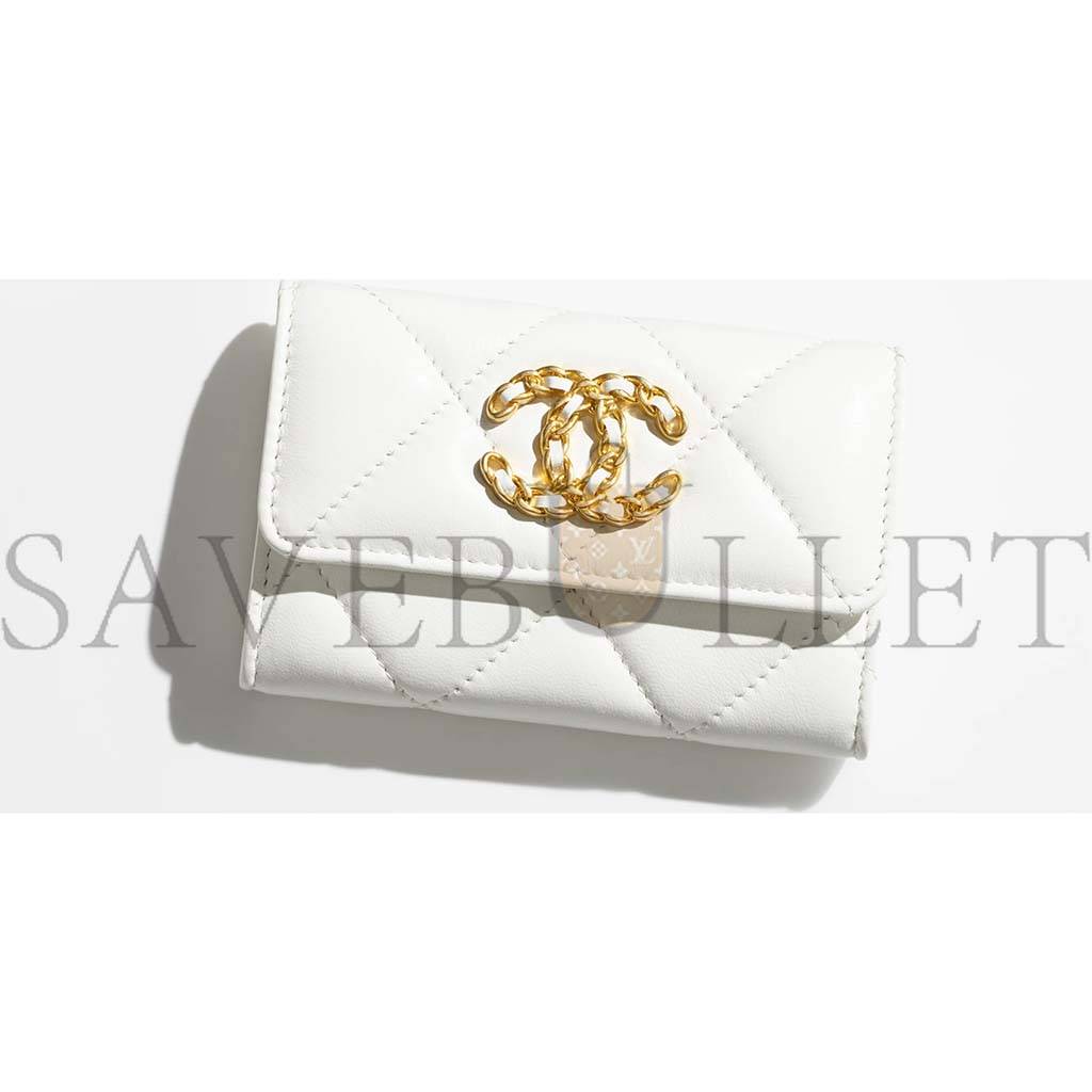 Ch*el 19 flap card holder ap1790 b04852 10601 (11.3*7.5*2.1cm)